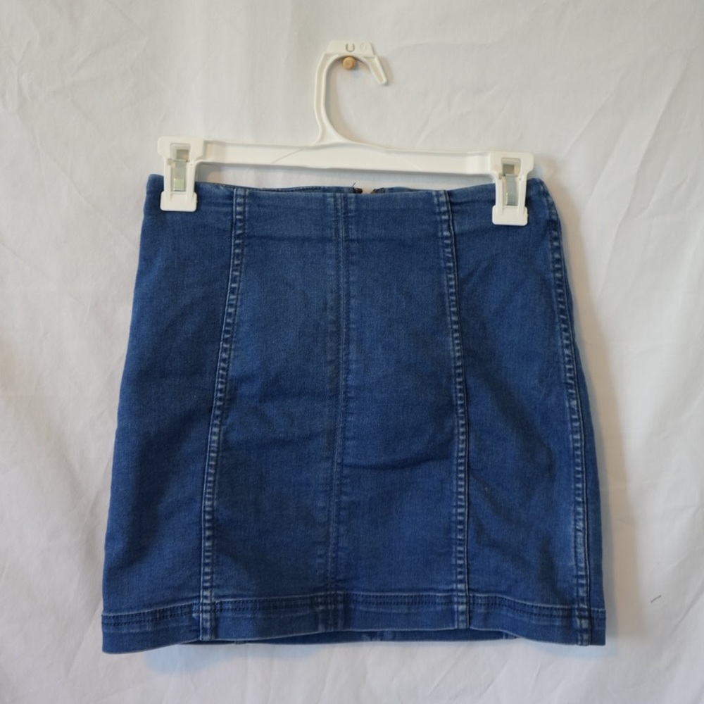 Free People Denim Mini Skirt
